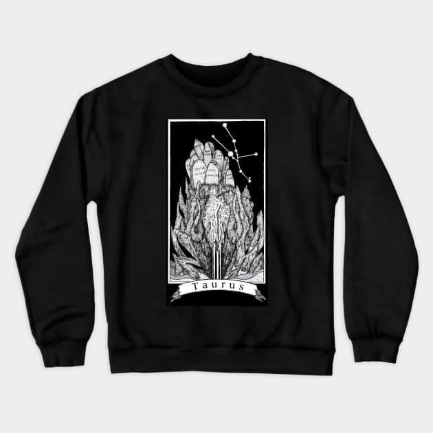 Taurus - The Zodiac Retrograde Crewneck Sweatshirt by WinslowDumaine